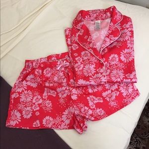 Two piece Floral Short Pajamas Set NWOT